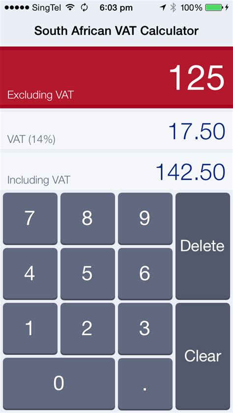 calculate vat in south africa.